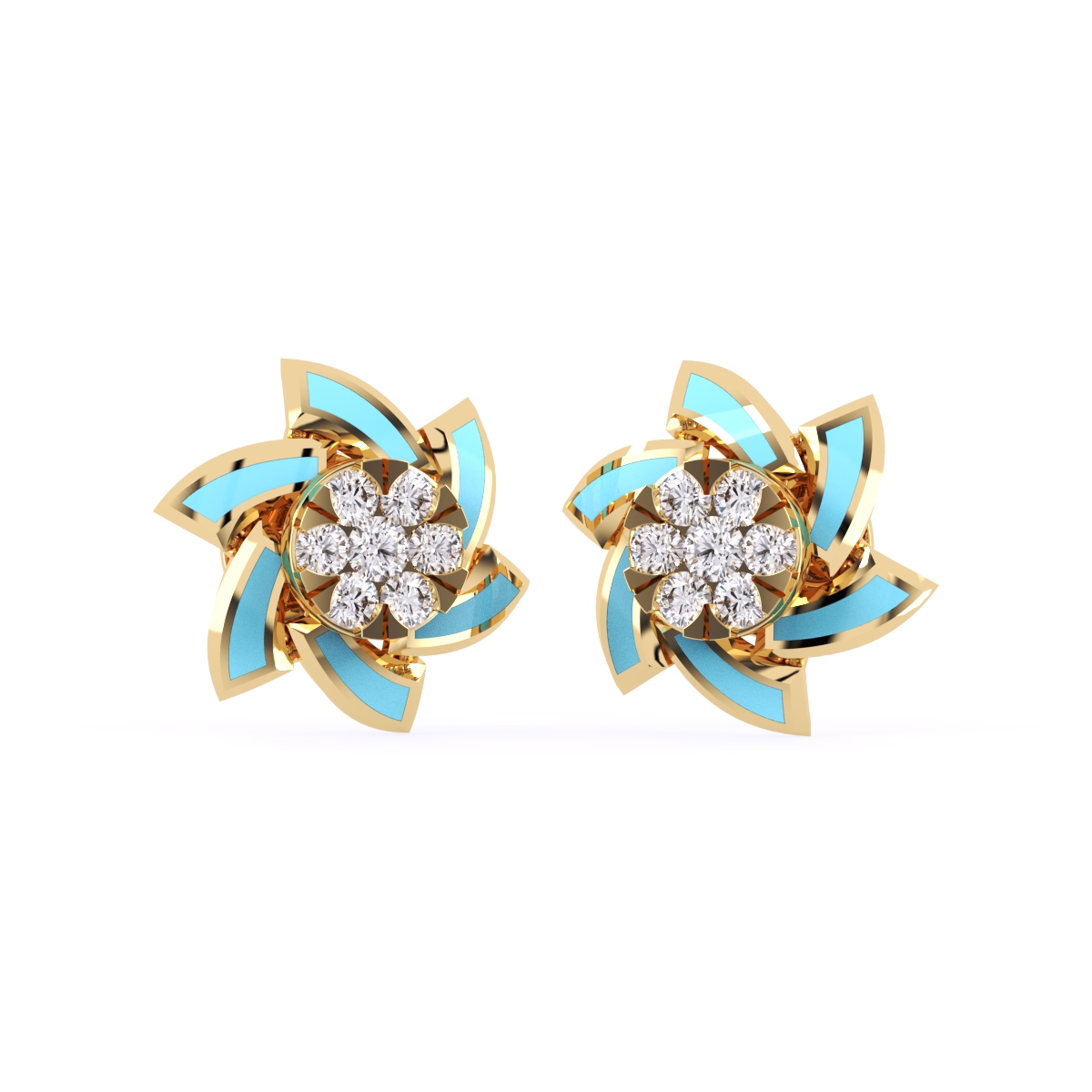 Dazzle Unique Lab Grown Hoop Earrings